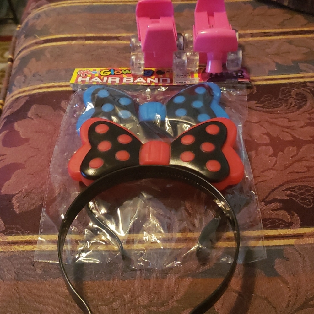 Lil girl bow light up headband